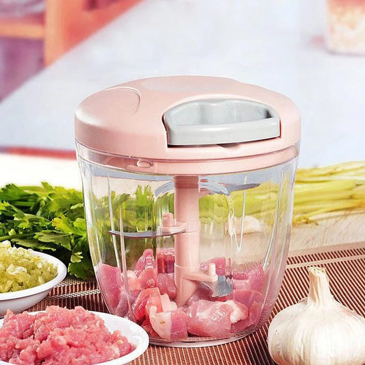 Manual Garlic Chopper – Hand-Powered Mini Food Processor