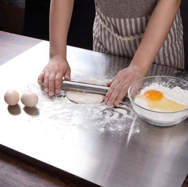Stainless Steel Cutting Board Durable / Rolling Pins For Baking Kitchen