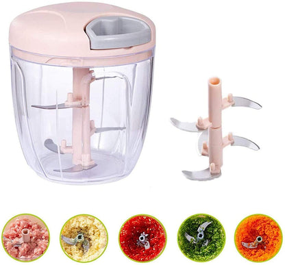 Manual Garlic Chopper – Hand-Powered Mini Food Processor