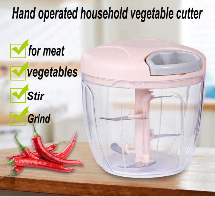 Manual Garlic Chopper – Hand-Powered Mini Food Processor