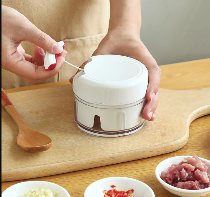 Mini Powerful Meat Grinder Hand-power Food Chopper Mincer Mixer